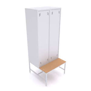 Шкаф для одежды двухсекционный, 1530х800х500 - картинка 1